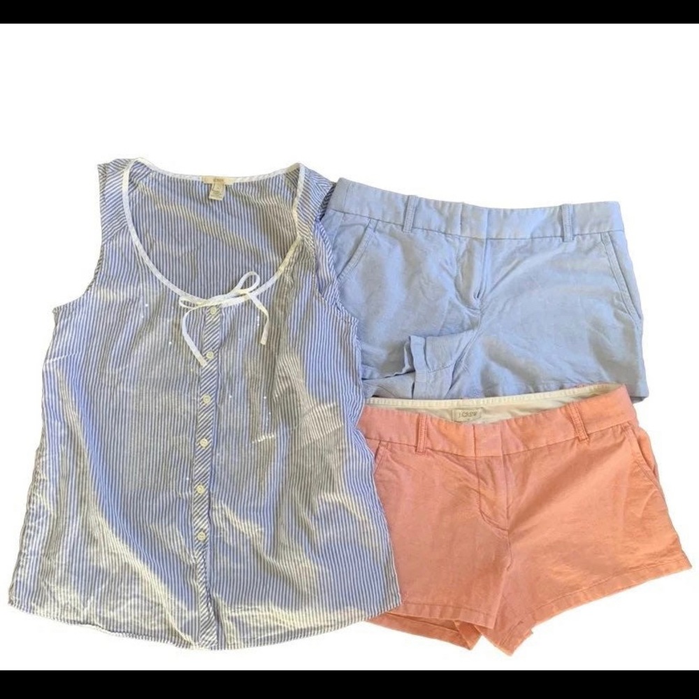 J Crew Bundle | Lot | 2 Pairs Shorts | 1 Top |